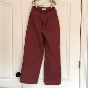 Emmett Curvy Slim wide leg Madewell Pants
